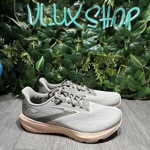 Brooks Launch 10 Gray Pink Running Shoe Women Size 8.5 SAMPLE